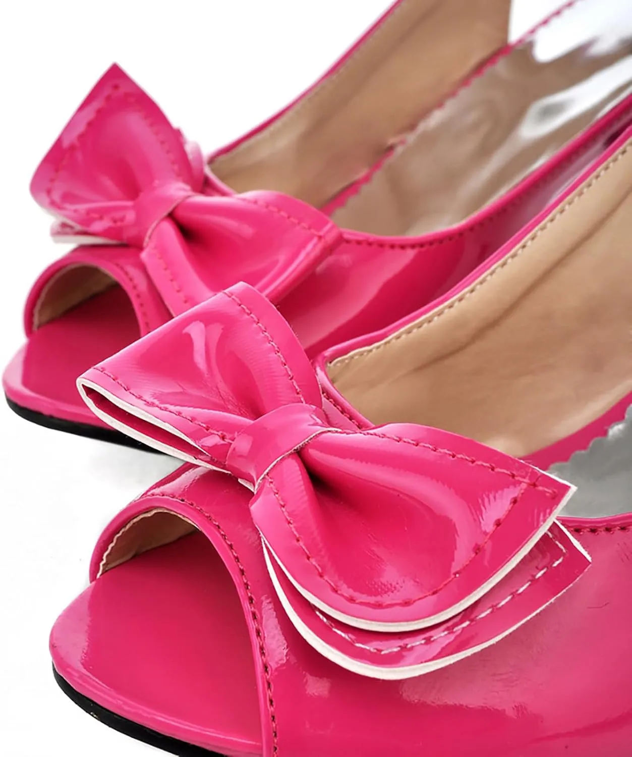 AIMODOR Womens Peep Toe Kitten Heels Sandals Ladies Slingback Dress Pumps