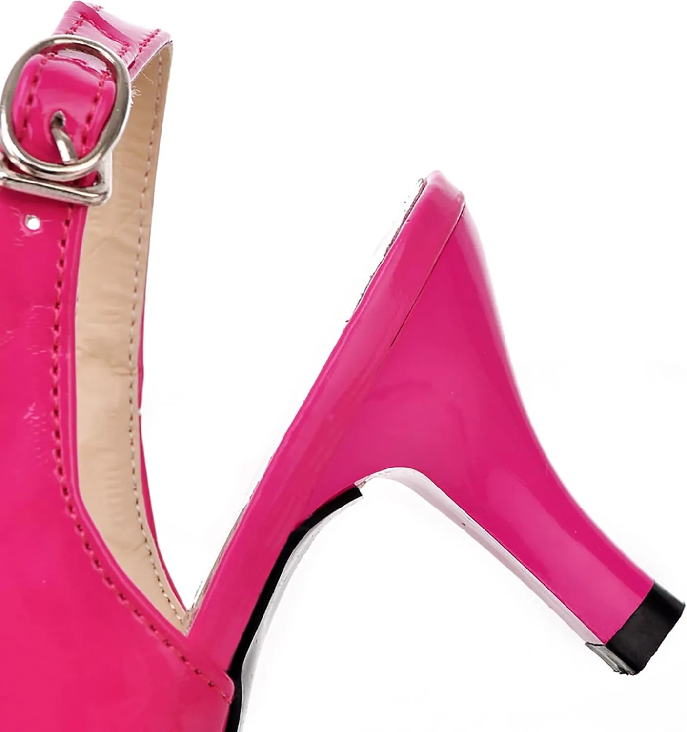 AIMODOR Womens Peep Toe Kitten Heels Sandals Ladies Slingback Dress Pumps