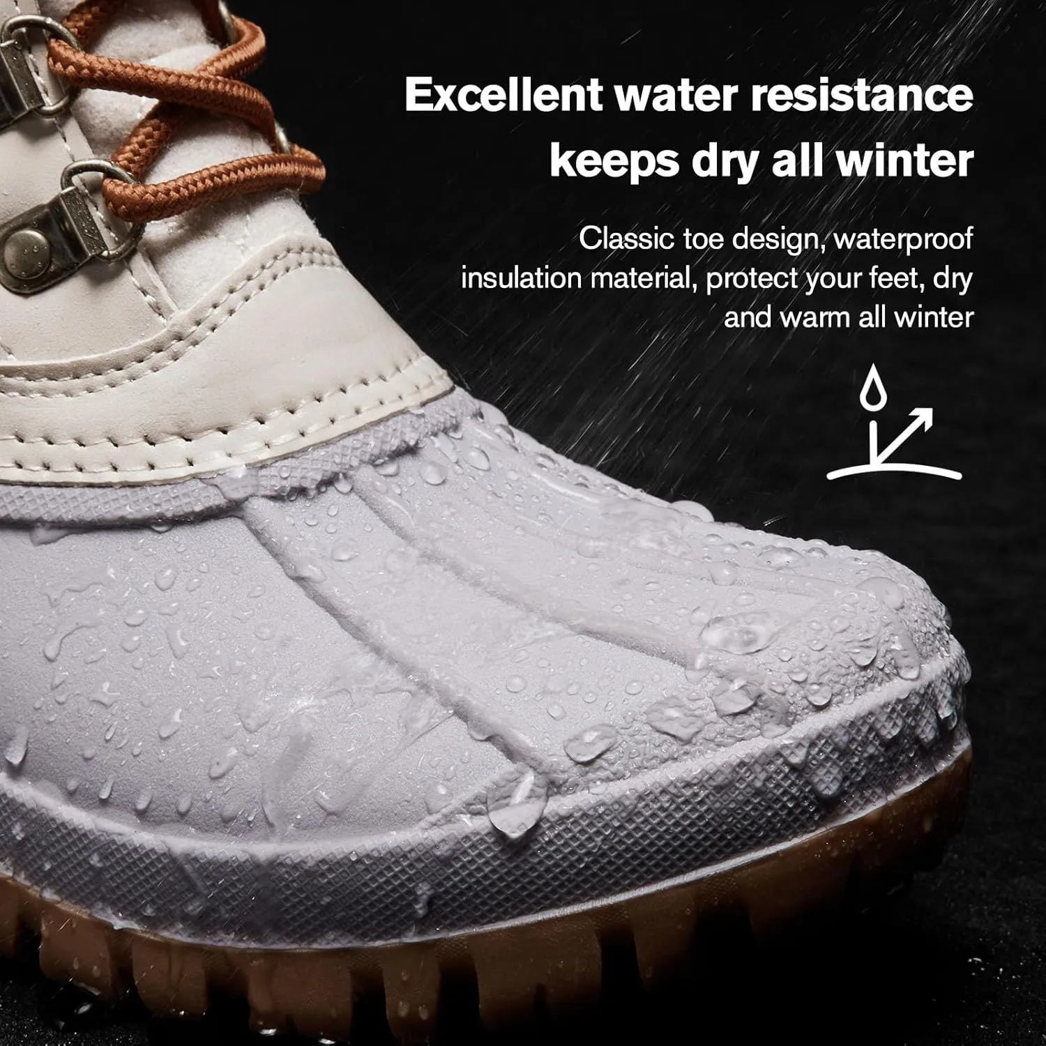ALEADER Womens Winter Snow Boots | Waterproof Shell | Duck Boots