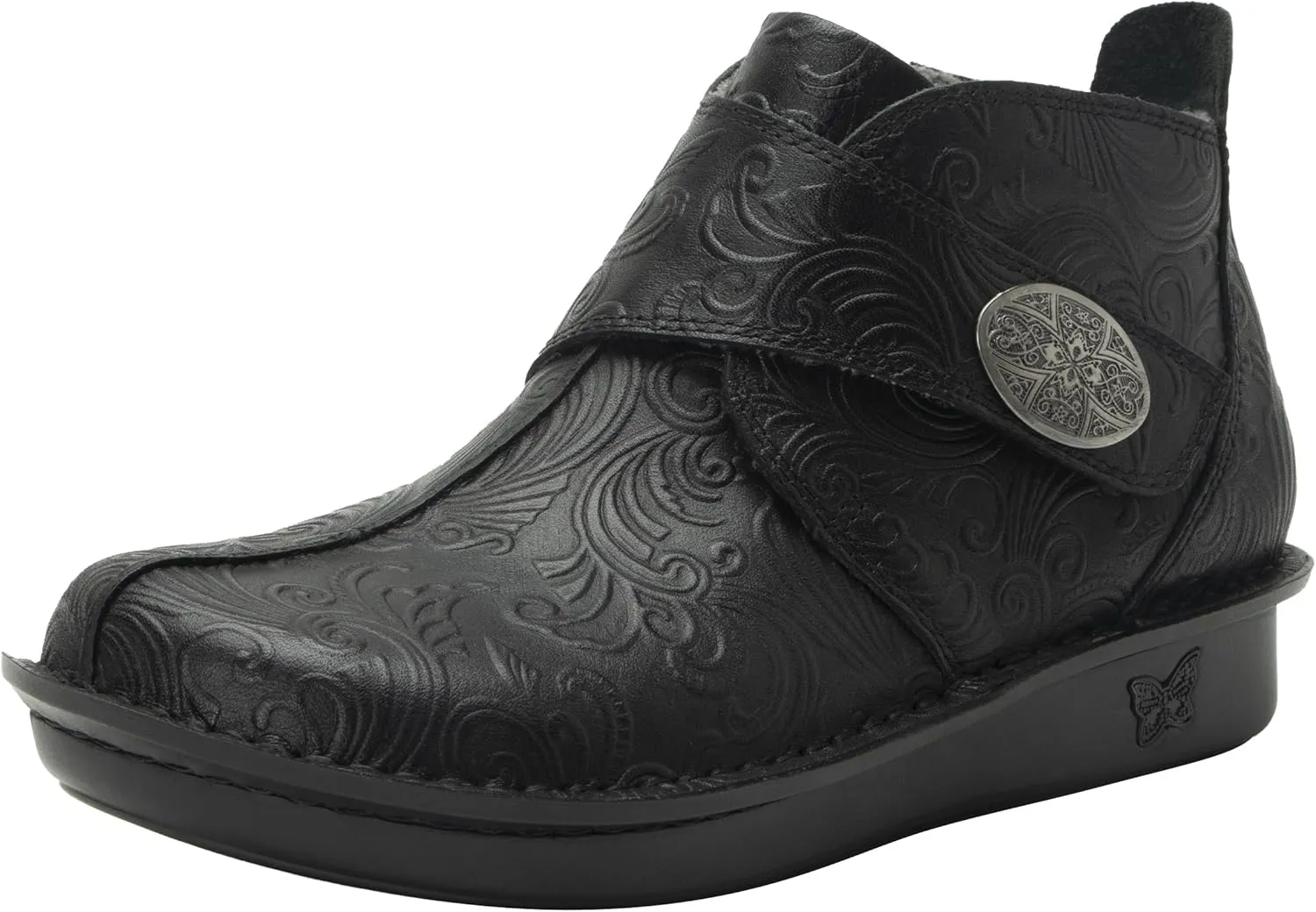 Alegria Womens Caiti Night N Gale Leather Ankle Boots 8-8.5 Wide Width US