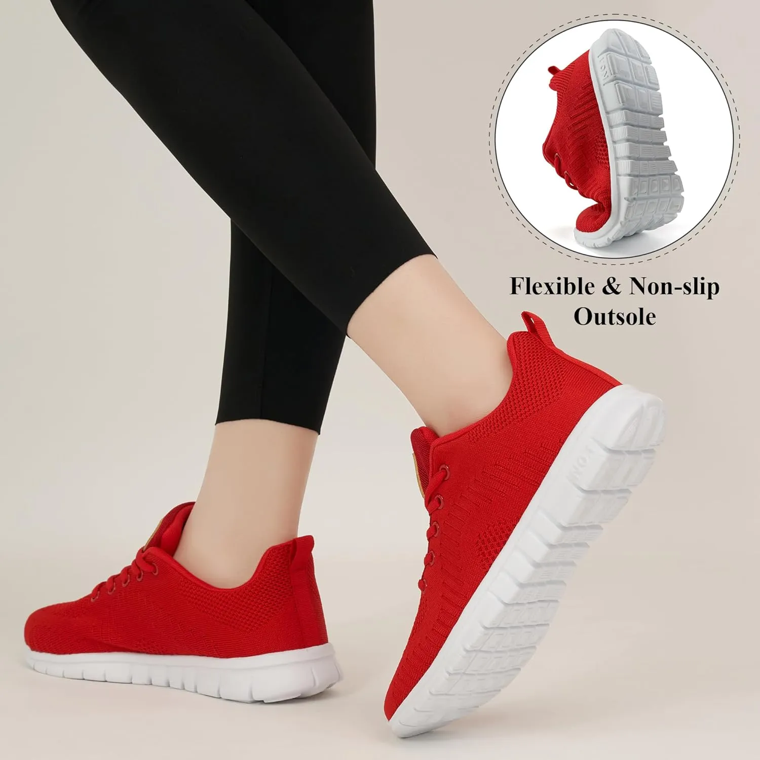 Alicegana Womens Sneakers Tennis Shoes Lightweight Non Slip Casual Walking Running