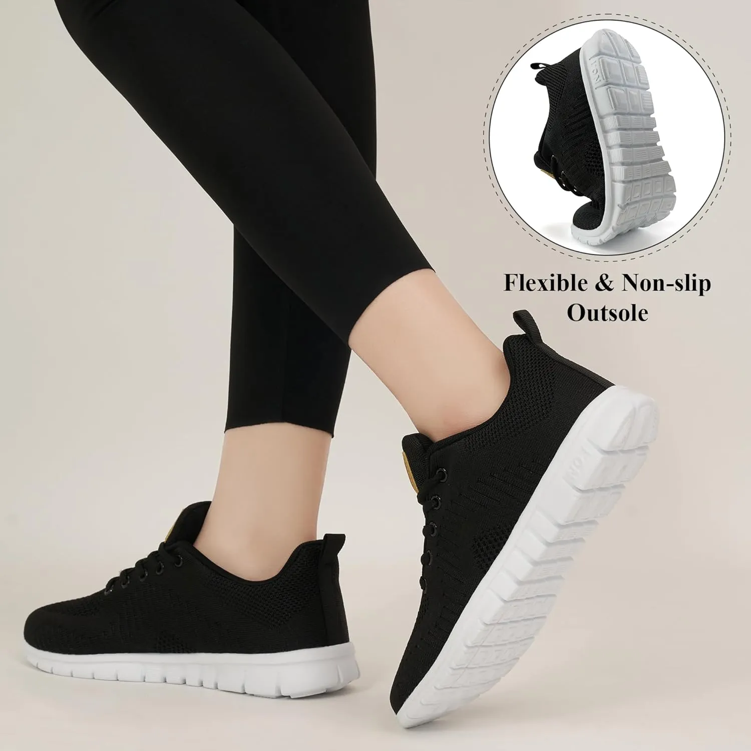 Alicegana Womens Sneakers Tennis Shoes Lightweight Non Slip Casual Walking Running