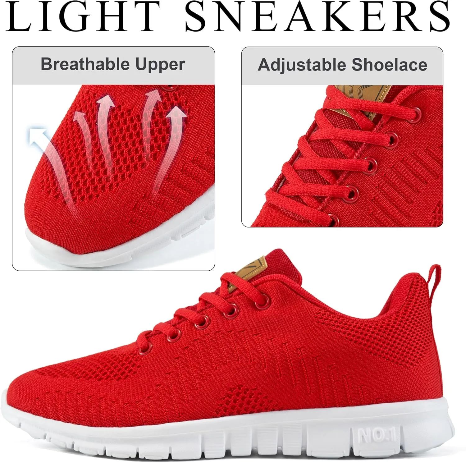Alicegana Womens Sneakers Tennis Shoes Lightweight Non Slip Casual Walking Running