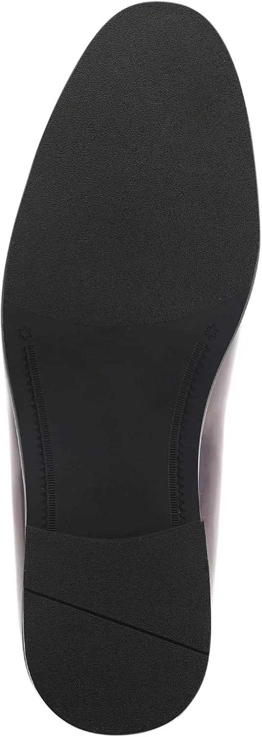Amali Fay Velvet Men’s Slip-On Shoes with Gold Chain Ornament Dress Shoes for Men Velvet Formal Loafers for Men The Original Smoking Men Tuxedo Dress Shoes