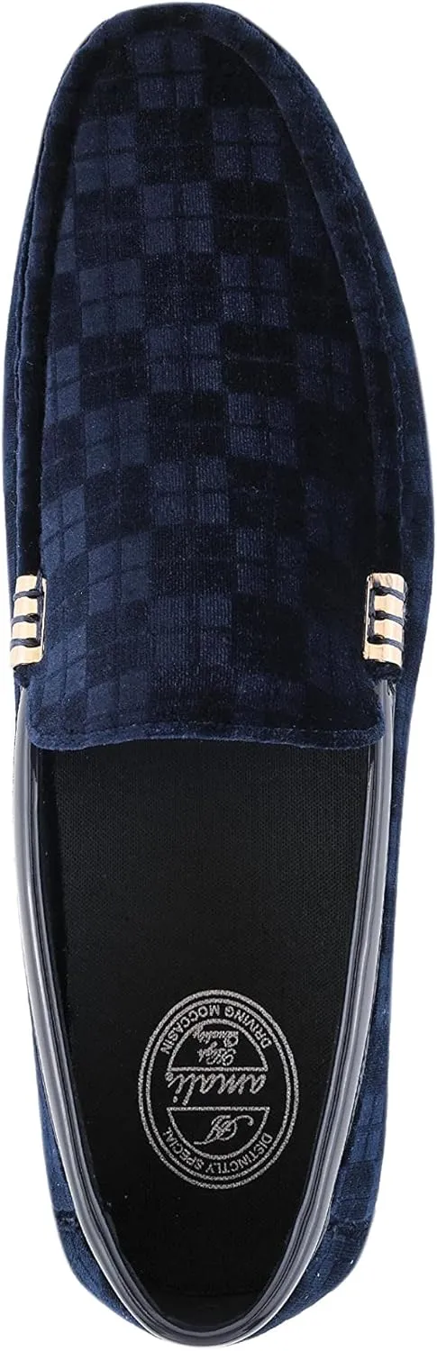Amali The Original Men's Velvet Loafer Smoking Slippers in Paisley and Solid Designs Styles Roberto Piero