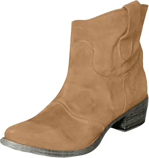 AMDBEL Booties for Women Dressy 2024 Ankle Boots Chunky Low Heel Suede Mid Calf Zipper Cowboy Boots Winter Booties