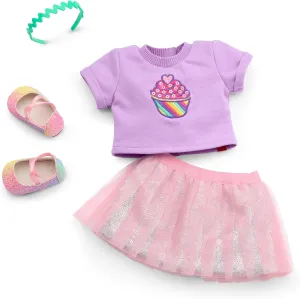 American Girl, Summer McKinny Girl of The Year 2025 Bake Sale Outfit for 18-inch Dolls, with a t-Shirt, Skirt, Headband and Shoes, Ages 6 