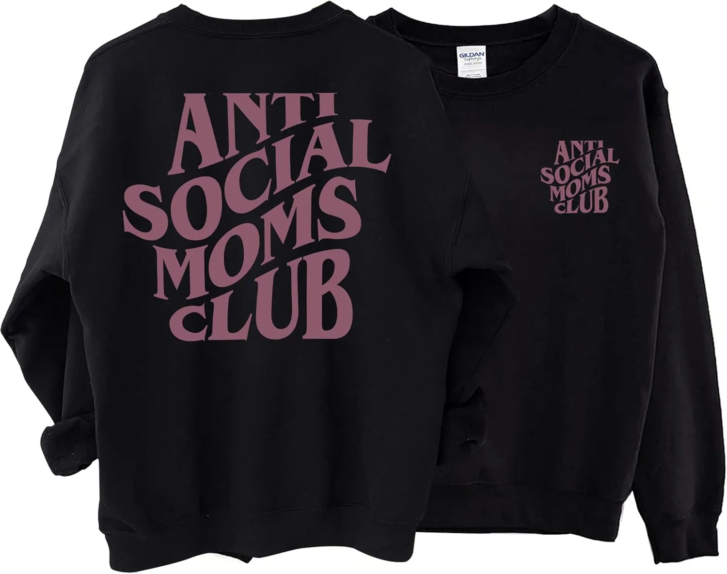 Anti Social Moms Club Sweatshirt - Funny Mama Sweatshirt, Mom Life Sweater For Women