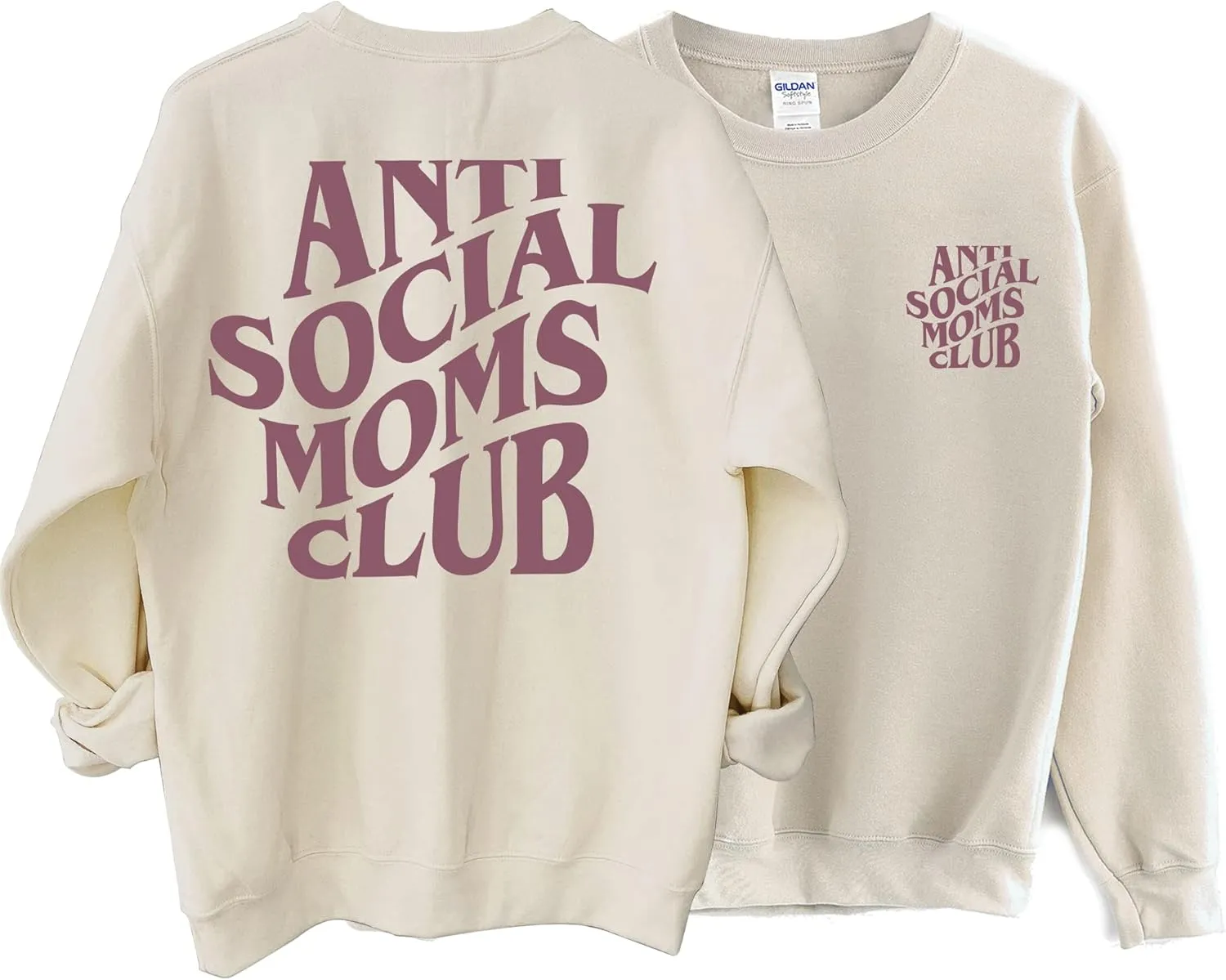 Anti Social Moms Club Sweatshirt - Funny Mama Sweatshirt, Mom Life Sweater For Women