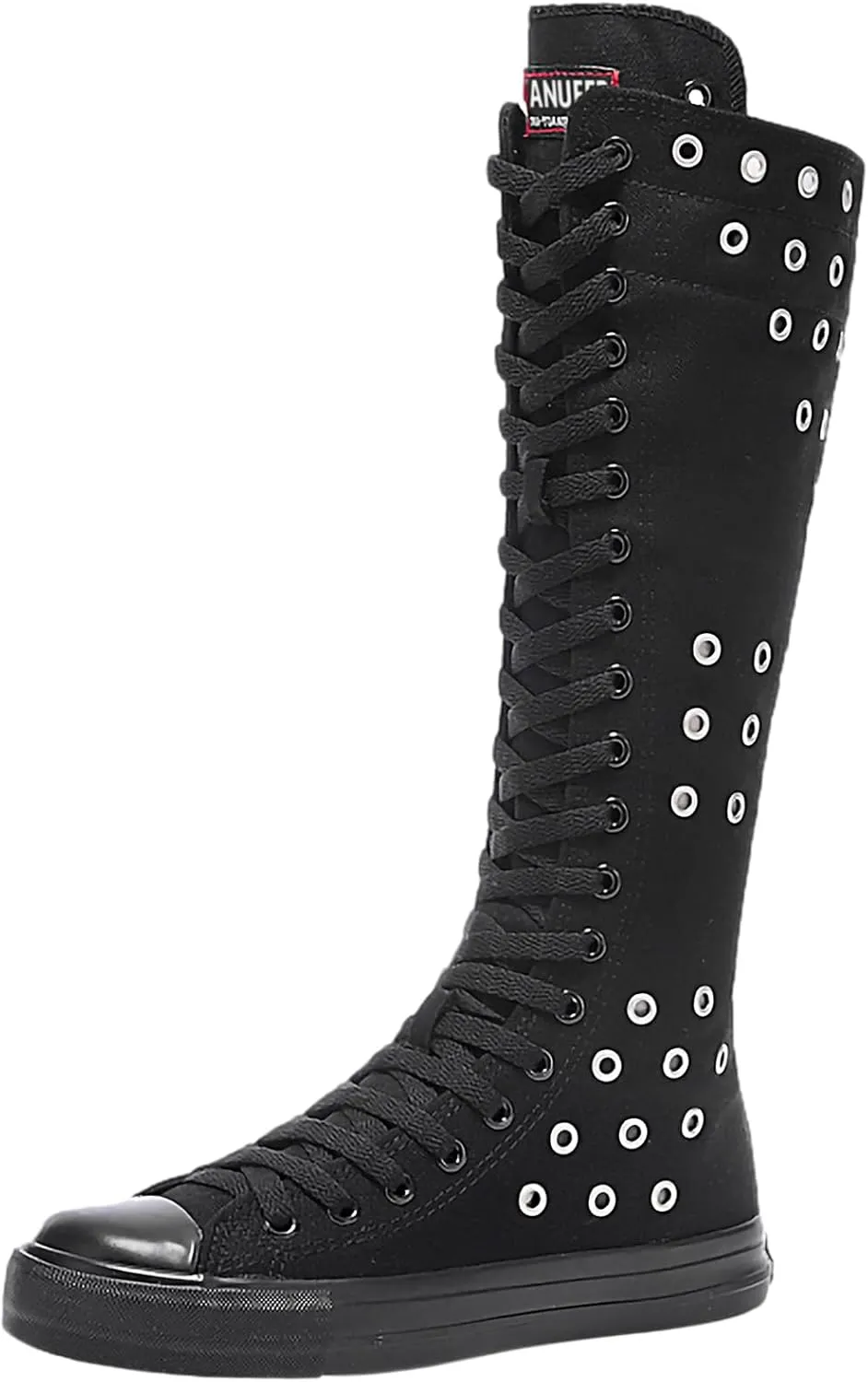 ANUFER 3.7M Long Colorful Shoelaces for Canvas Knee Boots