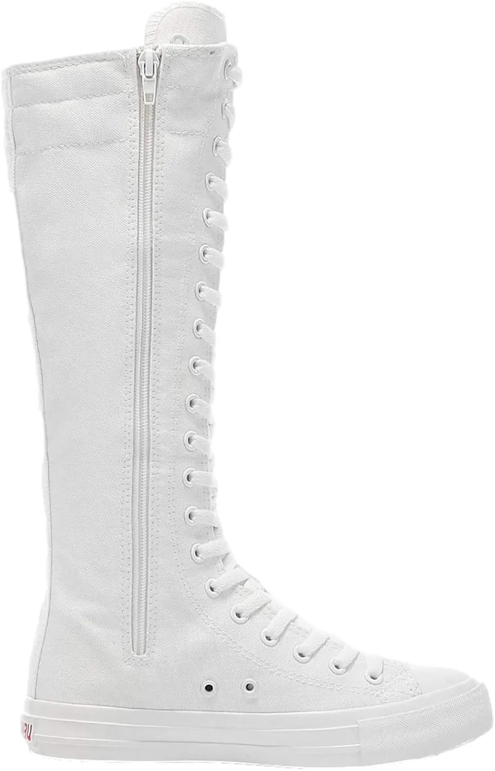 ANUFER 3.7M Long Colorful Shoelaces for Canvas Knee Boots
