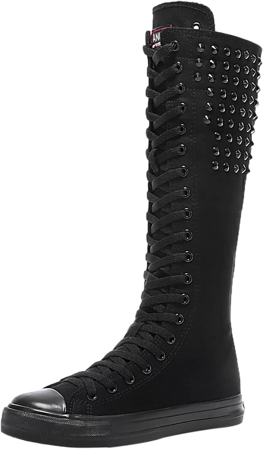ANUFER 3.7M Long Colorful Shoelaces for Canvas Knee Boots