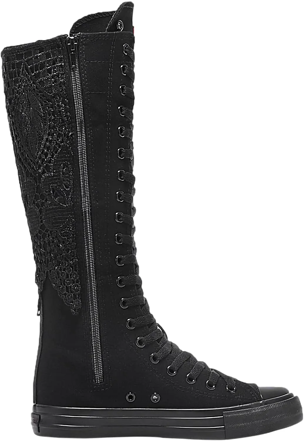 ANUFER 3.7M Long Colorful Shoelaces for Canvas Knee Boots