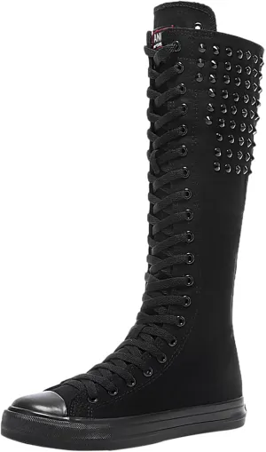 ANUFER 3.7M Long Colorful Shoelaces for Canvas Knee Boots