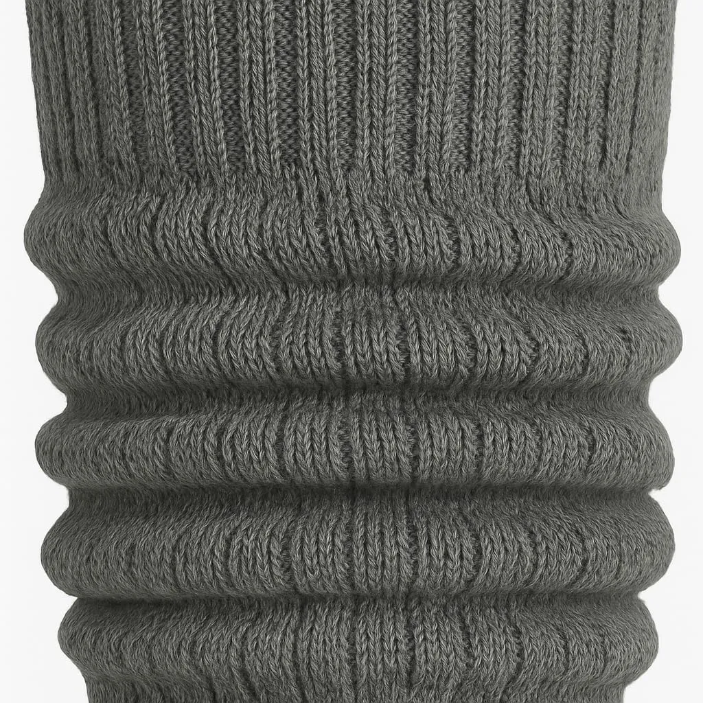 AWS/American Made Women’s Slouch Socks Cotton Slouchy Knee-High Boot Socks Scrunch Breathable Extra Long All-Season Comfort