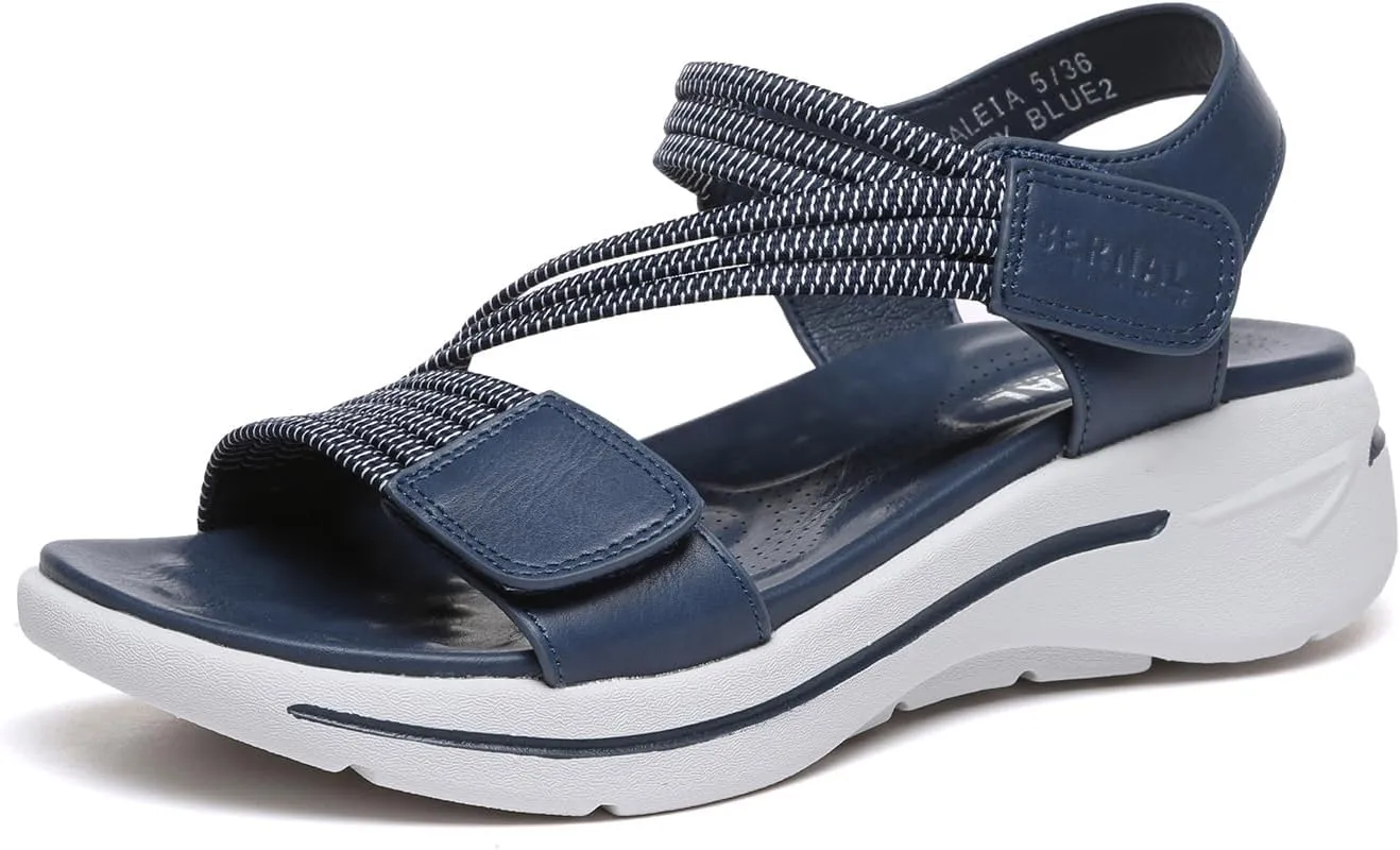 Bernal Women's Fashion Walking Sandals Comfortable Breathable Sandals Adjustable Athletic Sport Shoes for Outdoors