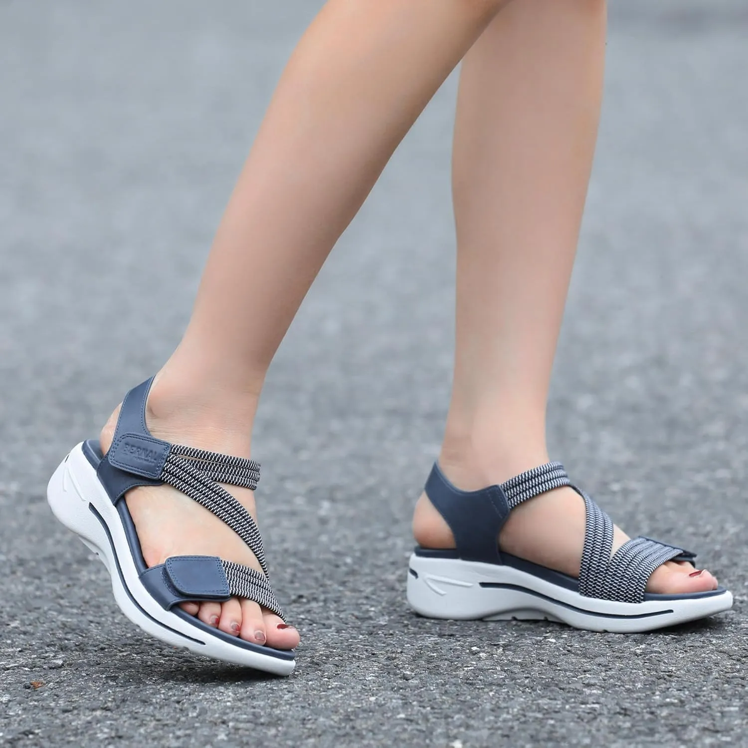Bernal Women's Fashion Walking Sandals Comfortable Breathable Sandals Adjustable Athletic Sport Shoes for Outdoors