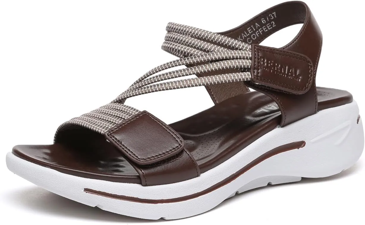 Bernal Women's Fashion Walking Sandals Comfortable Breathable Sandals Adjustable Athletic Sport Shoes for Outdoors