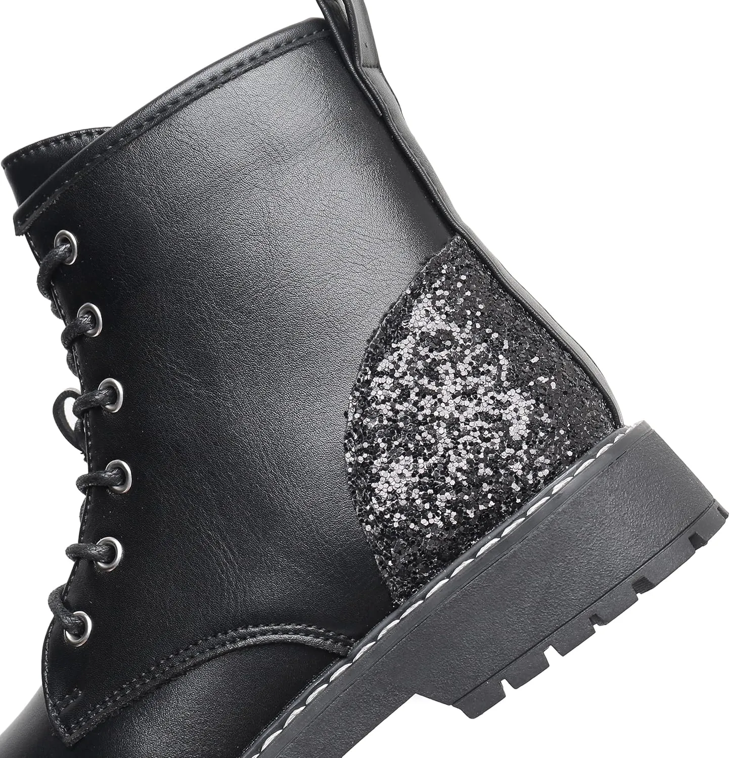 Blikcon Kids Girls Combat Ankle Boots Lace up Inner Zipper Fashion Booties (Little Kid/Big Kid)…