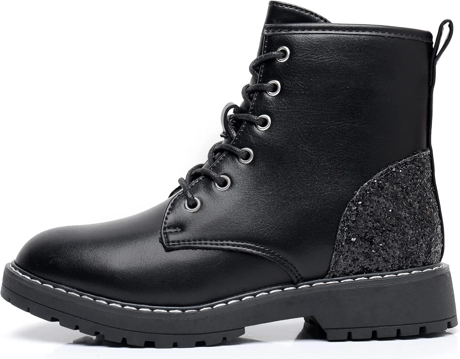 Blikcon Kids Girls Combat Ankle Boots Lace up Inner Zipper Fashion Booties (Little Kid/Big Kid)…