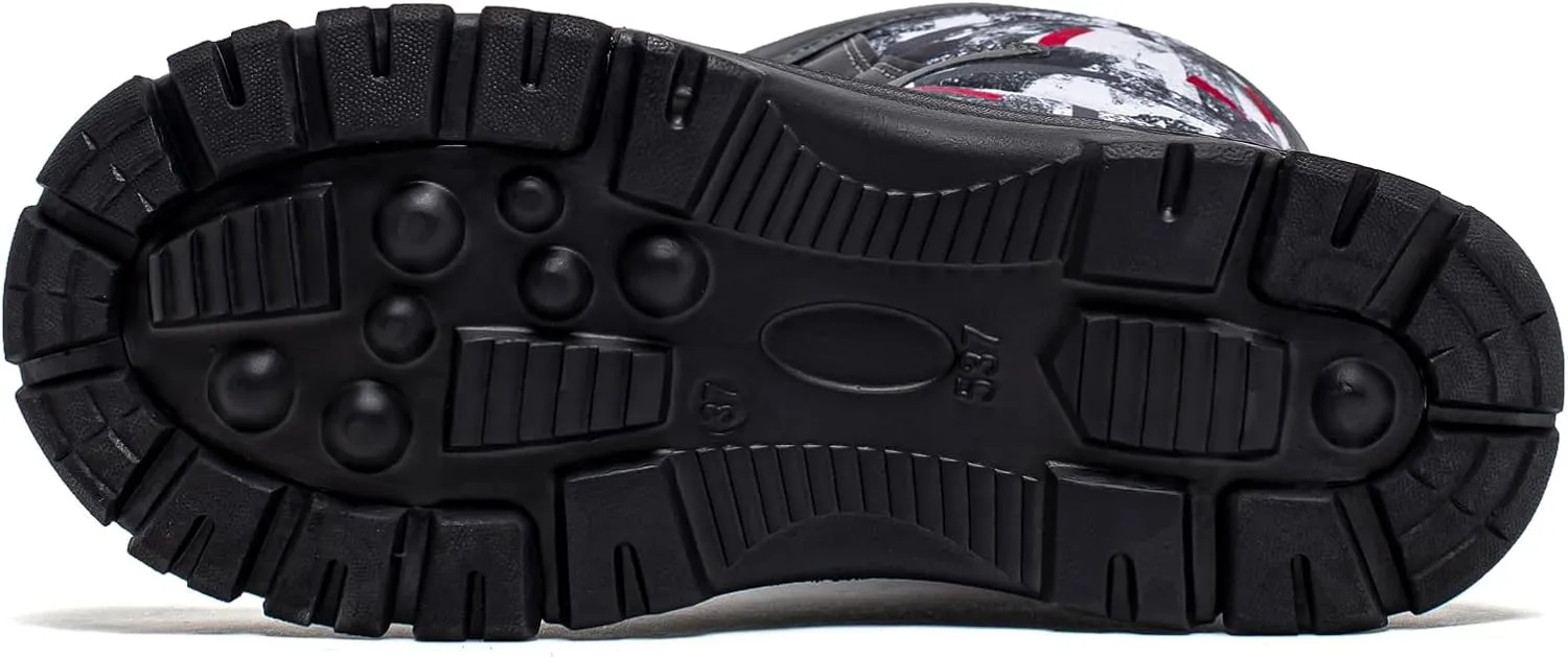 BODATU Boys' Waterproof Winter Snow Boots with Insulation for Cold Weather