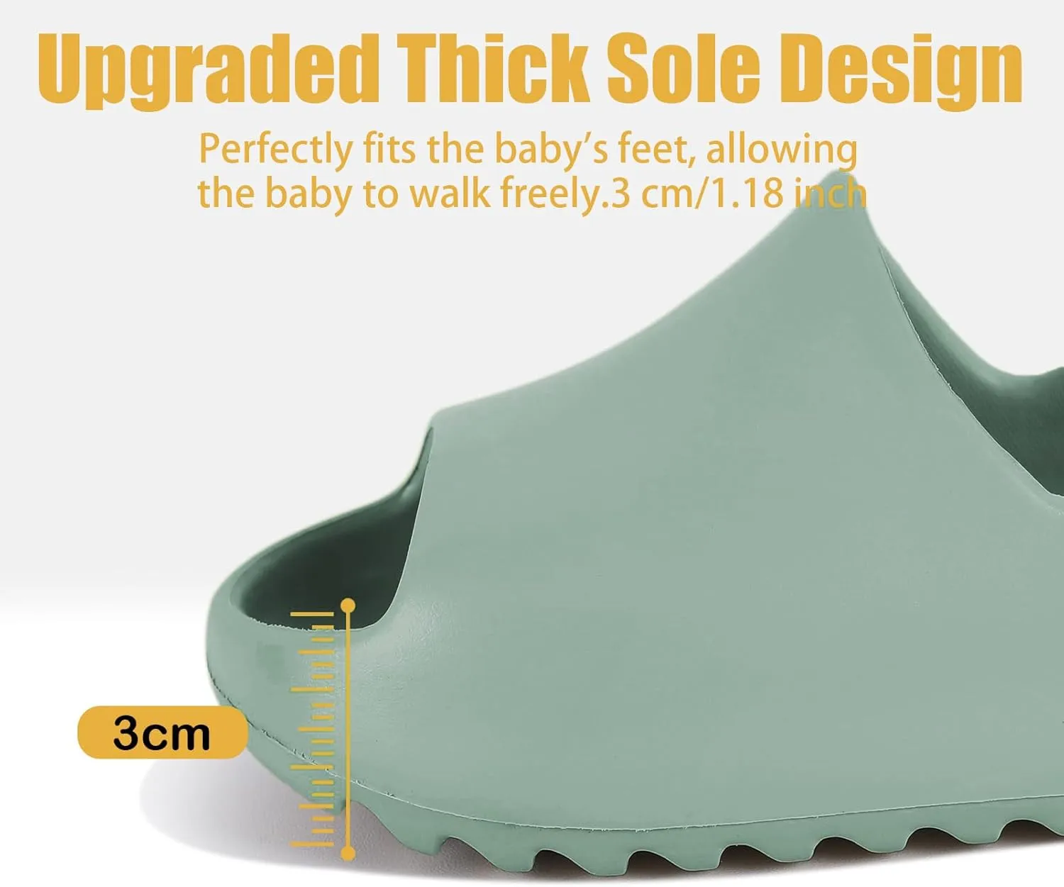 bolukets Toddler Little Kids Slides Sandals, Summer Slip On Lightweight Slippers for Boys and Girls, Beach Pool Anti-Slip Water Shoes Indoor Outdoor Sandals