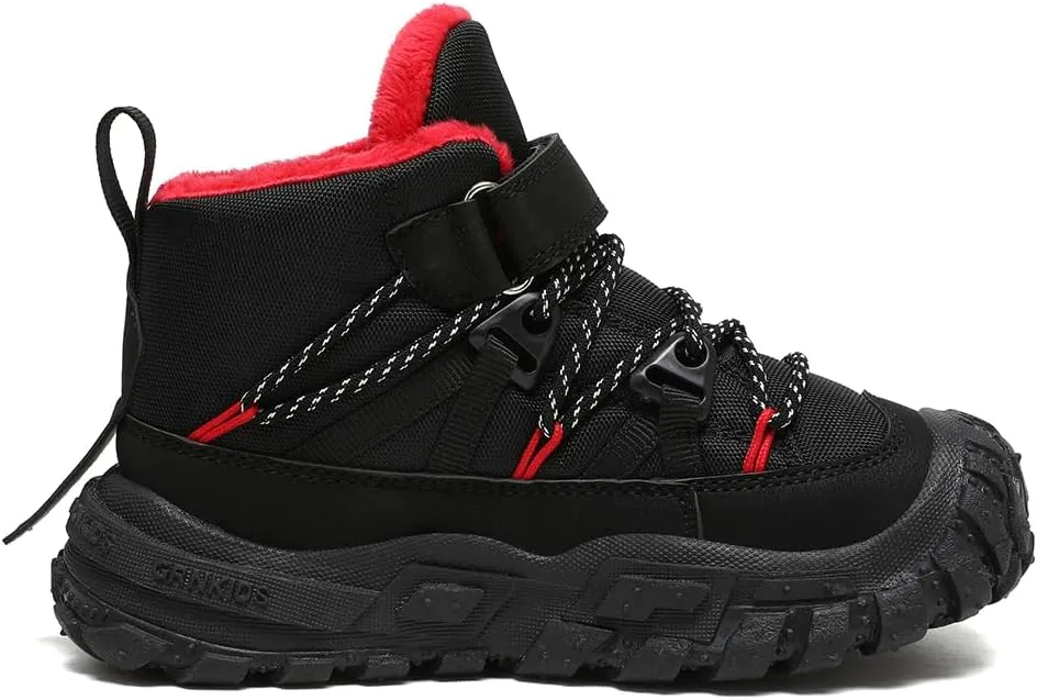 Boys Girls Wnter Snow Boots Warm Outdoor Hiking Shoes Waterproof Anti-slip Boots