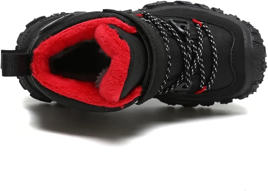 Boys Girls Wnter Snow Boots Warm Outdoor Hiking Shoes Waterproof Anti-slip Boots