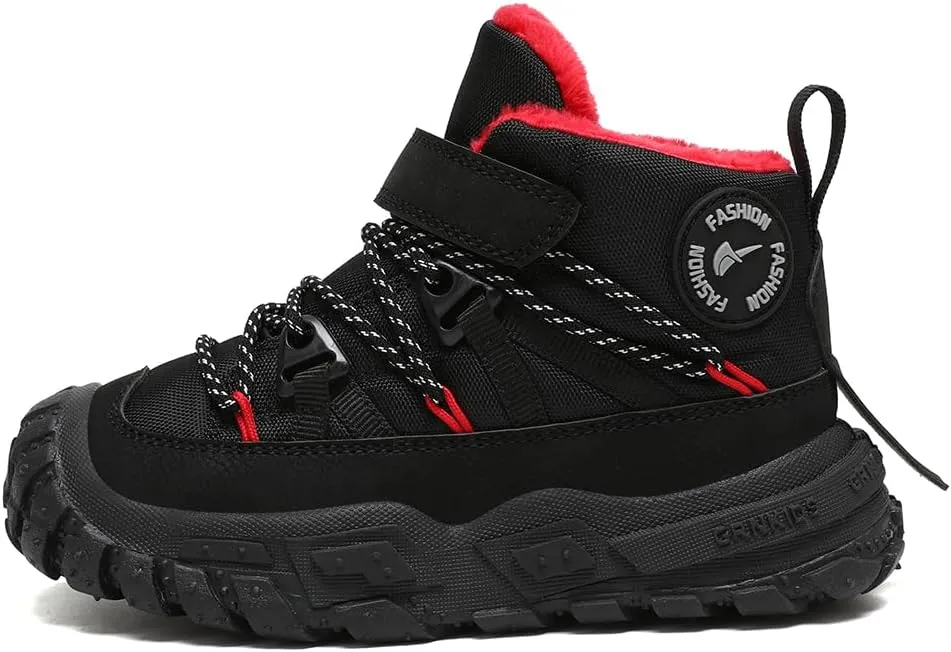 Boys Girls Wnter Snow Boots Warm Outdoor Hiking Shoes Waterproof Anti-slip Boots