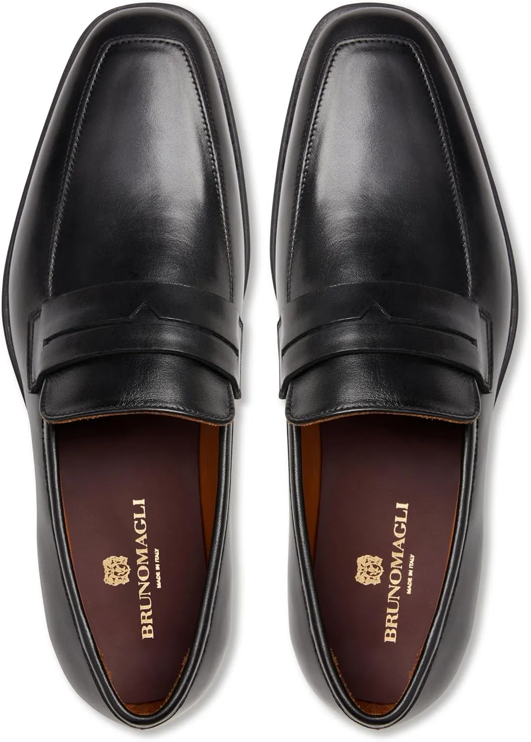 Bruno Magli Men's Raging Bit Loafers Luxurious Leather, Removable Footbed, Almond Toe