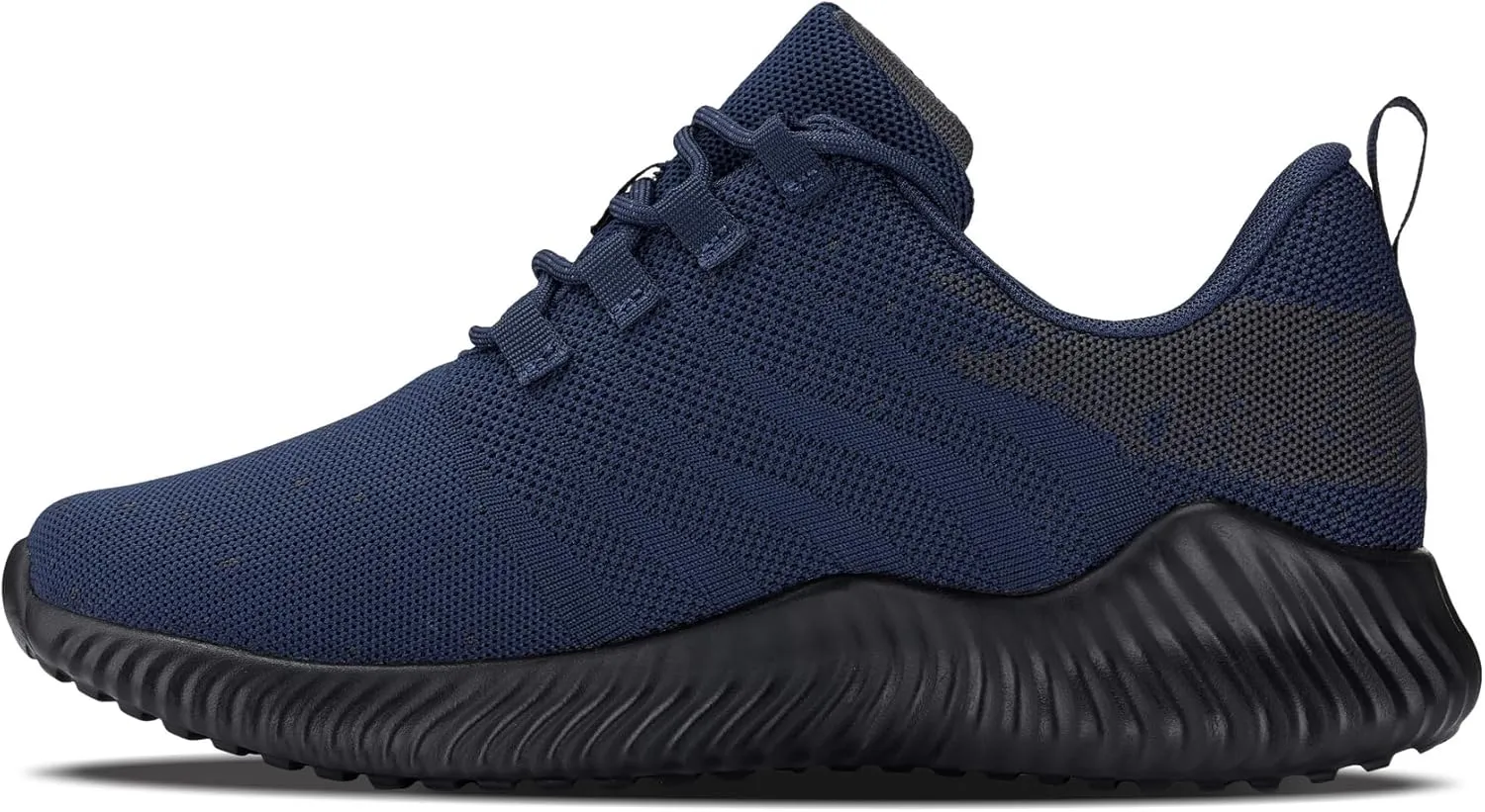 CALTO Men's Invisible Height Increasing Elevator Shoes - Navy/Blue Ultra Feather Lightweight Sporty Sneakers - 2.8 Inches Taller - Q217 - Size 13 D(M) US