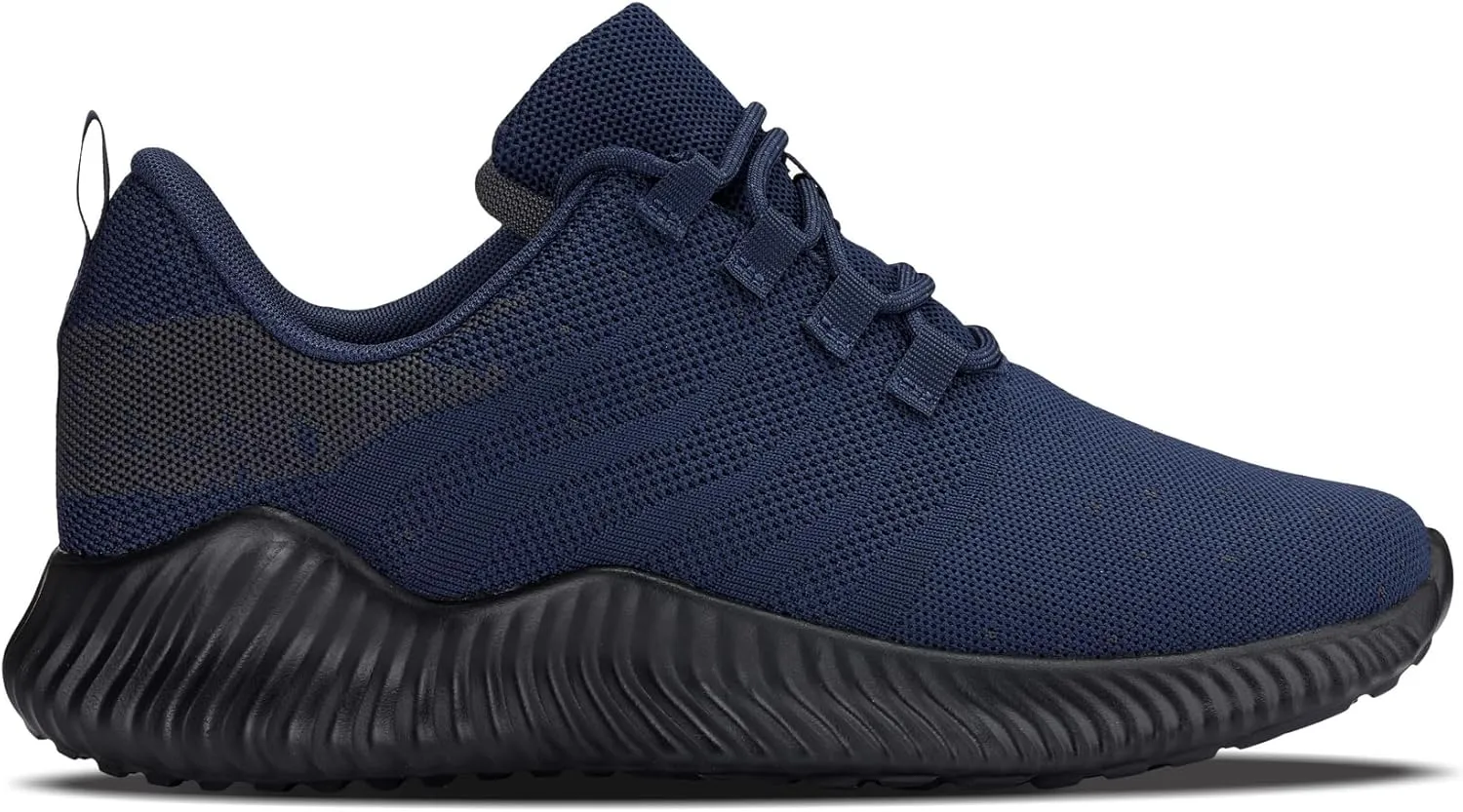 CALTO Men's Invisible Height Increasing Elevator Shoes - Navy/Blue Ultra Feather Lightweight Sporty Sneakers - 2.8 Inches Taller - Q217 - Size 13 D(M) US