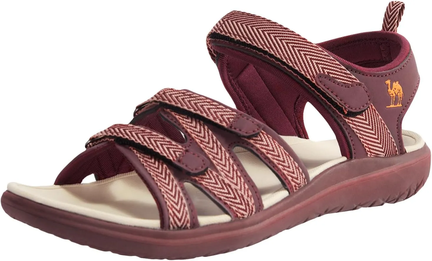 CAMEL CROWN Womens Comfortable Waterproof Walking Sandals Velcro Water Hiking Sandals for Outdoor, 7