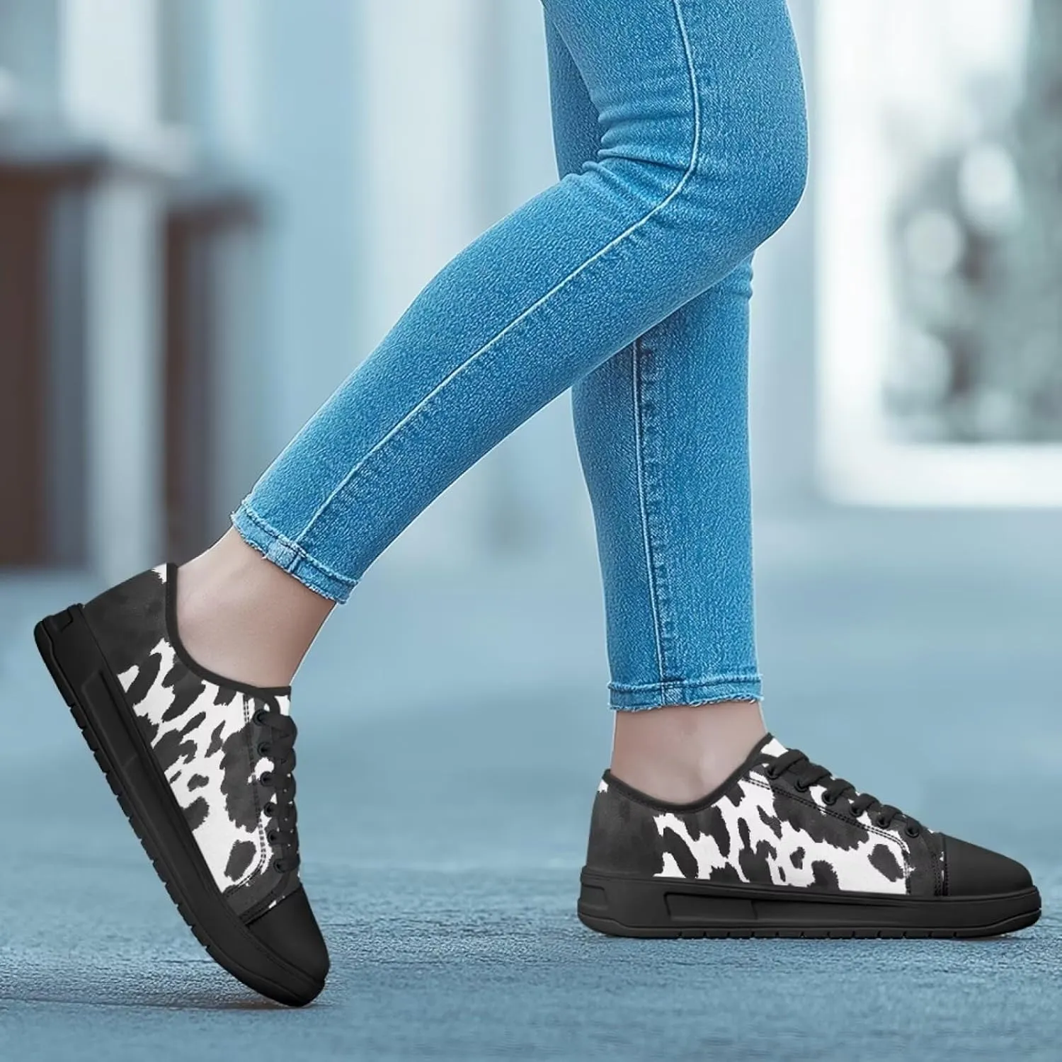 Canvas Shoes Fashion Sneakers for Women Casual Tennis Shoes with Non Slip EVA Sole Low Top Walking Footwear
