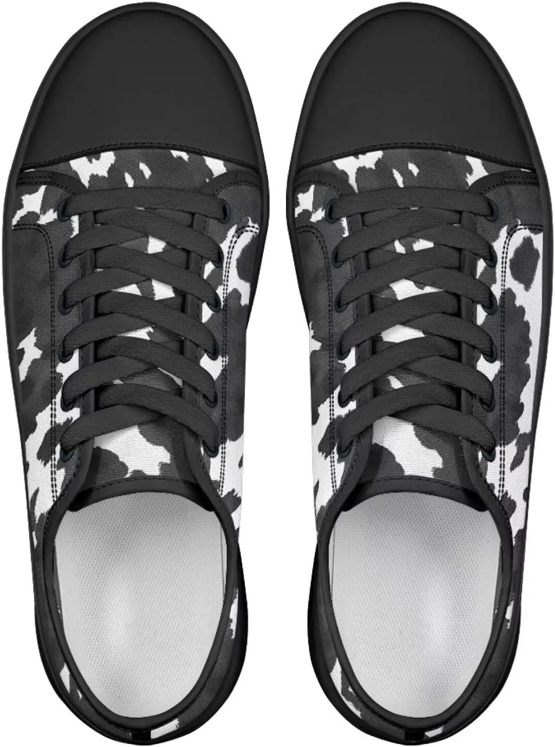Canvas Shoes Fashion Sneakers for Women Casual Tennis Shoes with Non Slip EVA Sole Low Top Walking Footwear