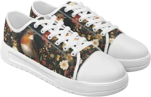 Canvas Shoes for Women Low Top Sneakers Girls Fashion Shoes Classic Comfortable Tennis Lace up Canvas Sneakers