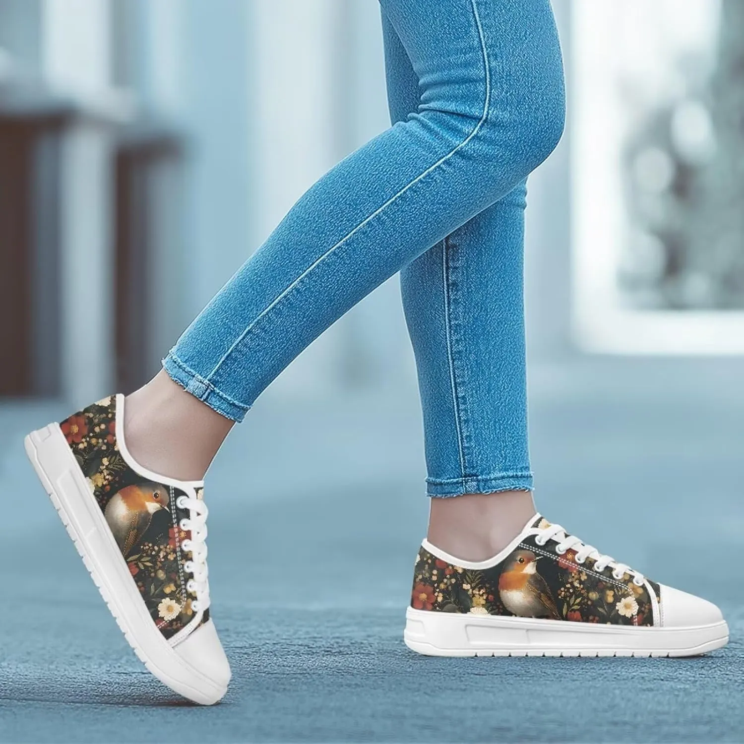 Canvas Shoes for Women Low Top Sneakers Girls Fashion Shoes Classic Comfortable Tennis Lace up Canvas Sneakers