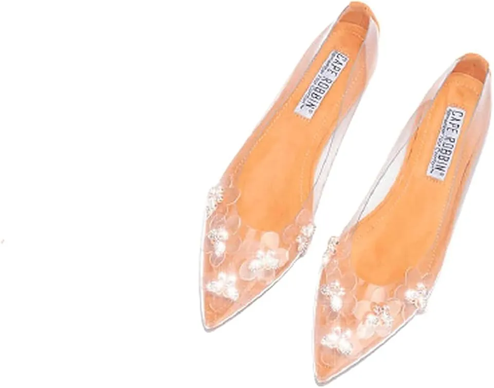 Cape Robbin Women's Flat Clear Mules Slip On Shoes