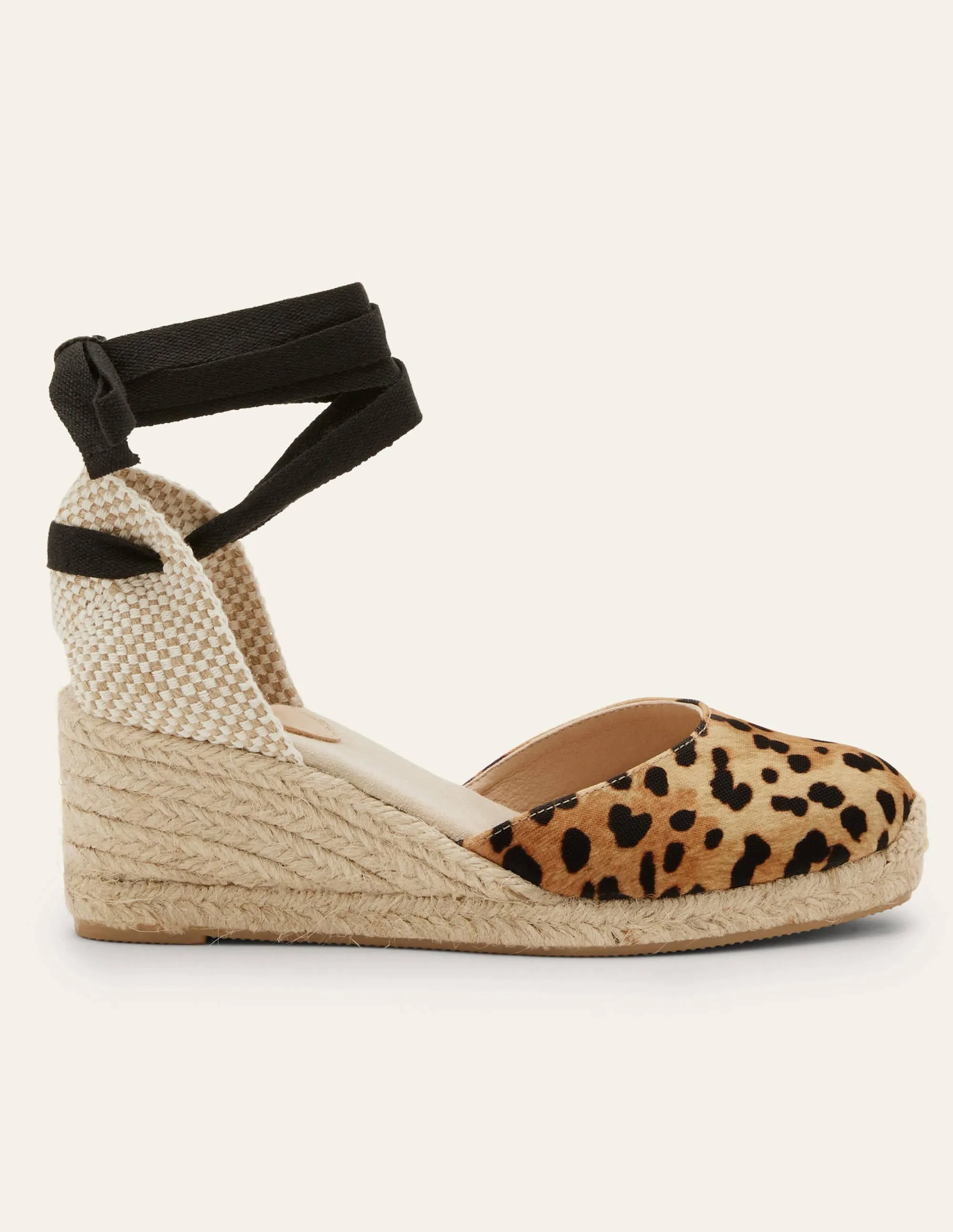 Cassie Espadrilles mit Keilabsatz-Natürliches Leopardenmuster