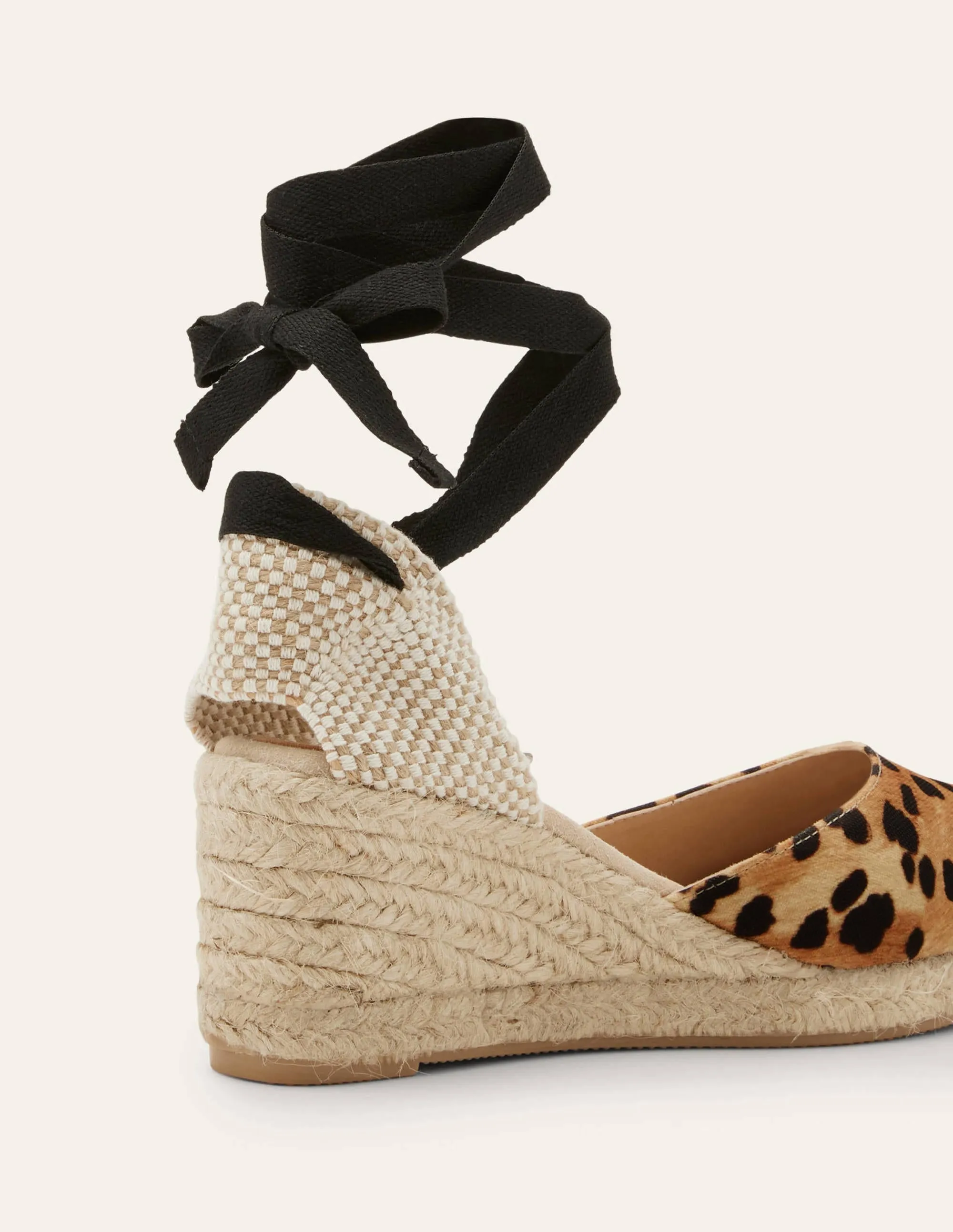 Cassie Espadrilles mit Keilabsatz-Natürliches Leopardenmuster