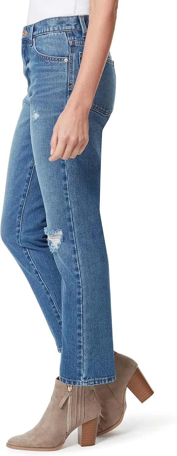 Christian Siriano x Gloria Vanderbilt Collab Women's Miles High Rise Straight Jean