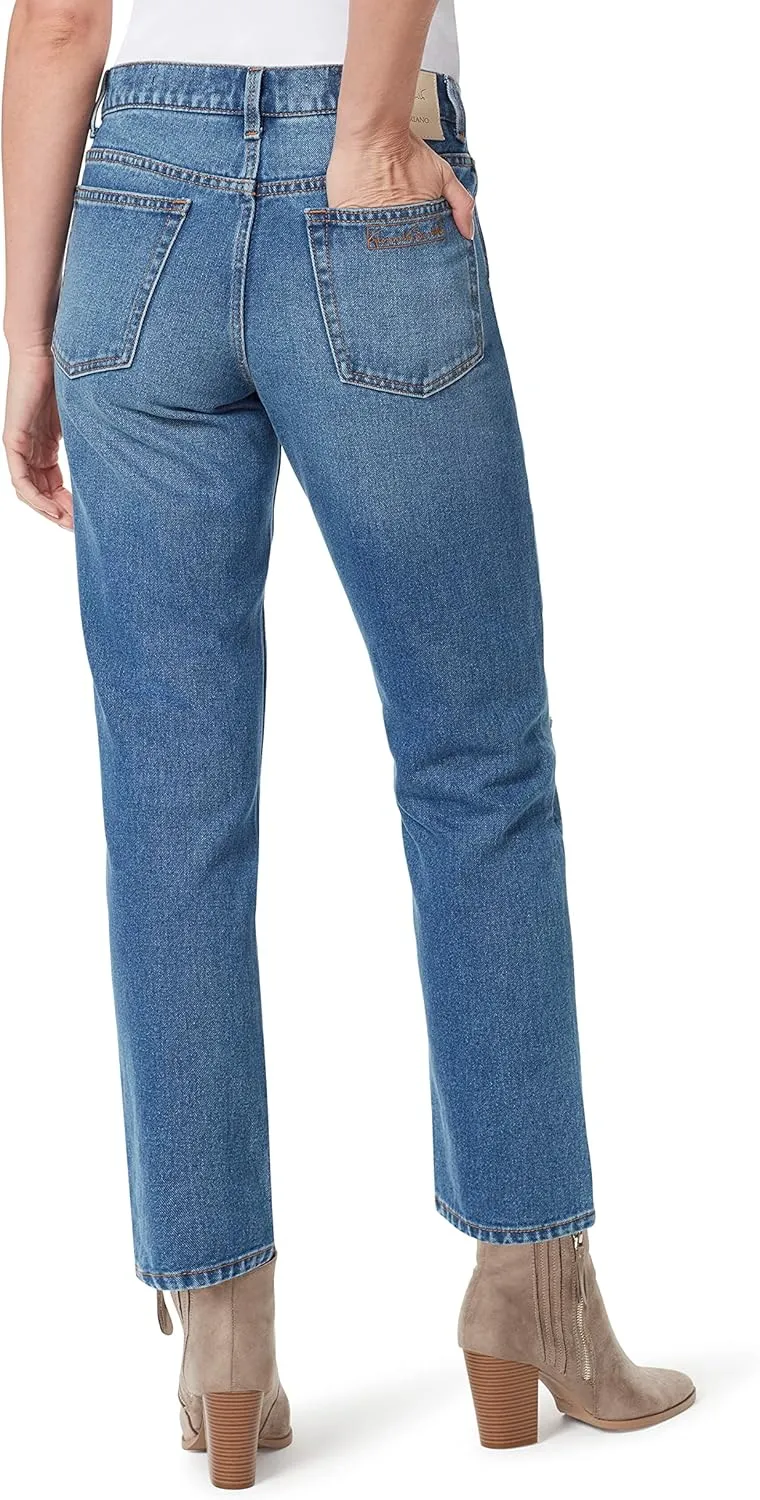 Christian Siriano x Gloria Vanderbilt Collab Women's Miles High Rise Straight Jean