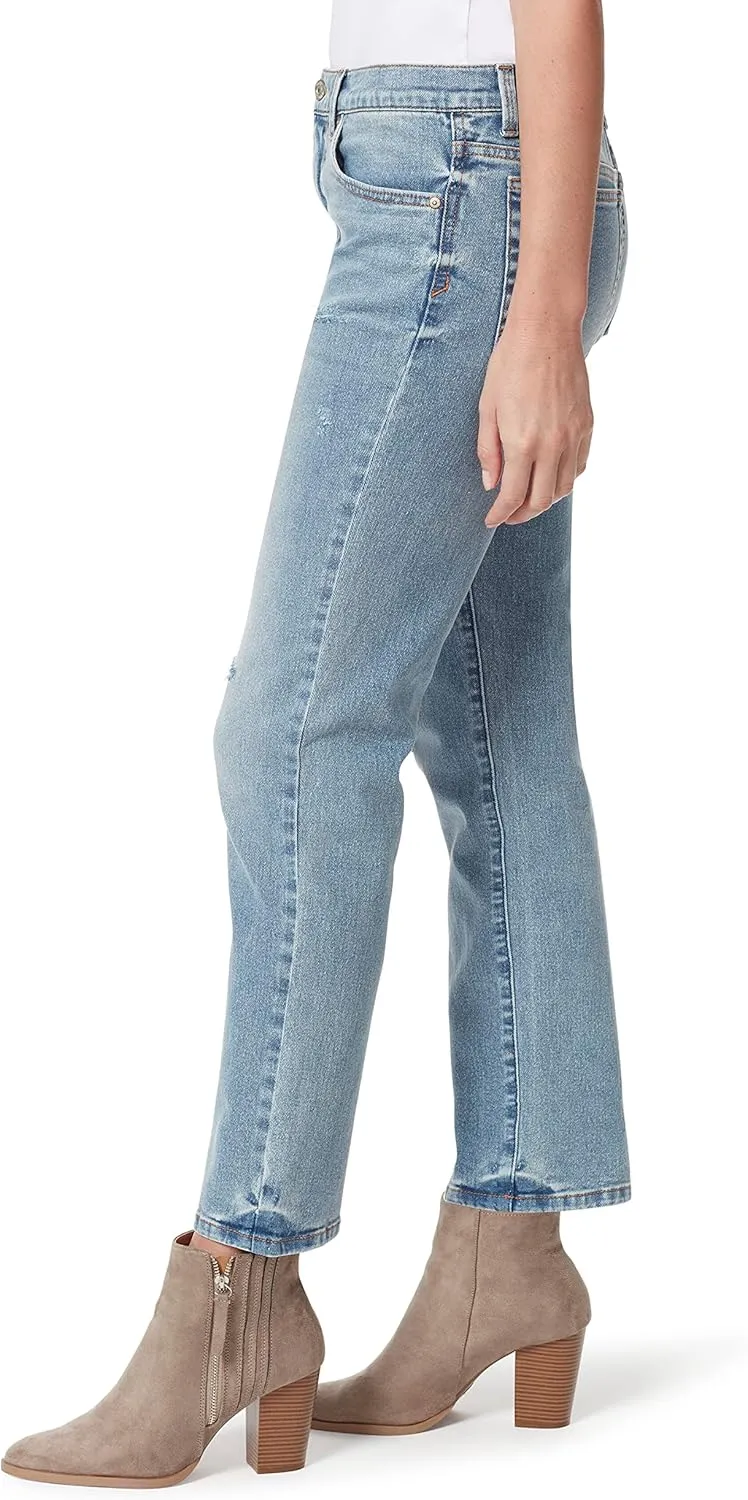 Christian Siriano x Gloria Vanderbilt Collab Women's Miles High Rise Straight Jean