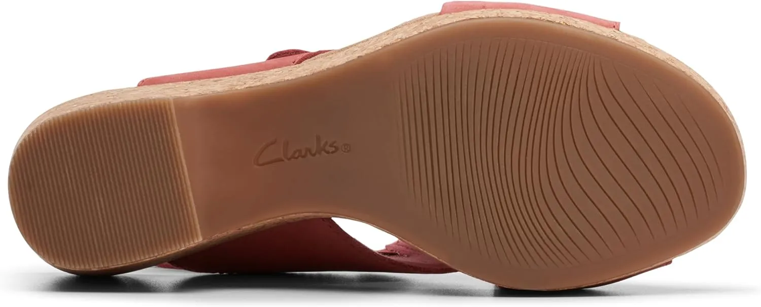 Clarks Womens Cork Slingback Sandals