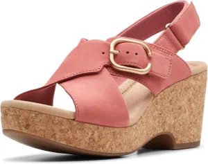 Clarks Womens Cork Slingback Sandals