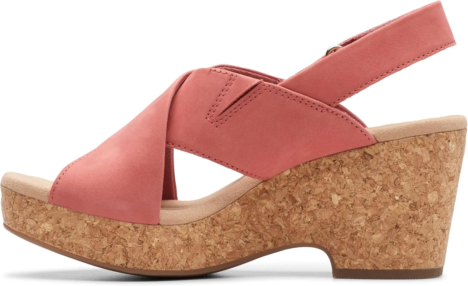 Clarks Womens Cork Slingback Sandals