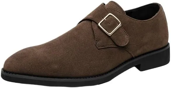 Classic Mens Loafers Brown Handmade Slip on Italian Style Office Formal Shoes Black Suede Business Formal Shoes