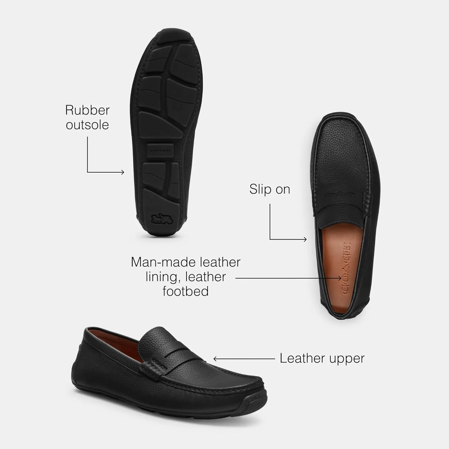 Coach Men's Luca Leather Driver