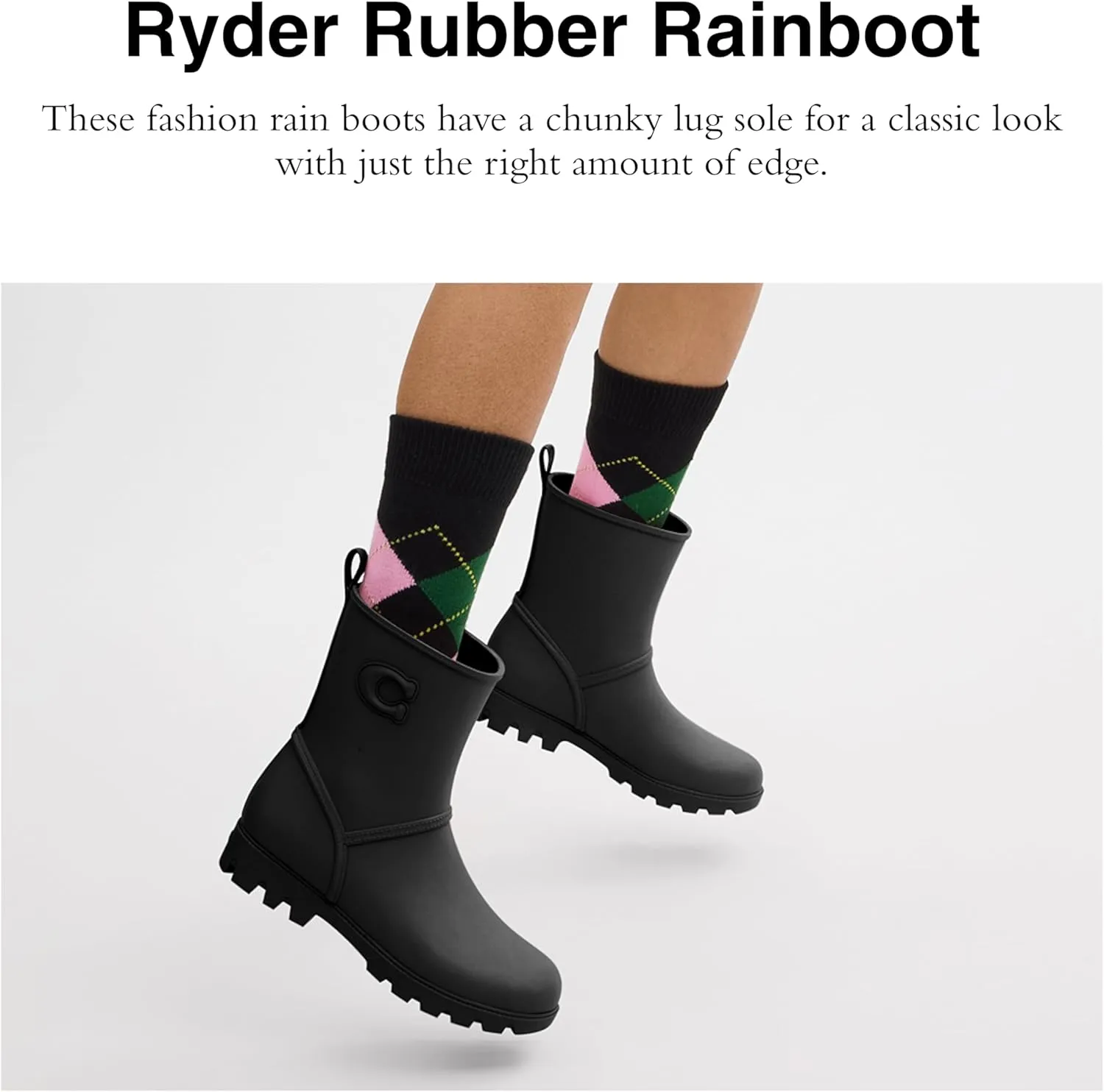 COACH Women's Ryder Rainboot Rain Shoe