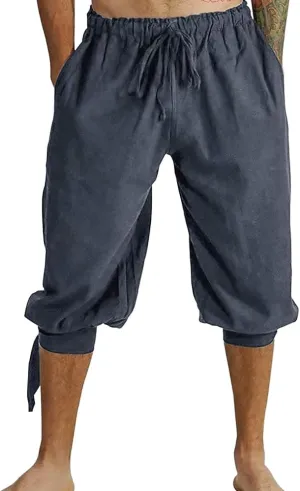 Colorful House Mens Pirate Pants Costume Adult Renaissance Pant Costume Clothes Medieval Viking Pants Cosplay Outfit